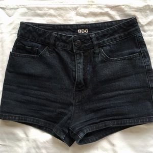BDG Black High Rise Erin Shorts Size 25